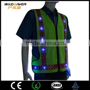 Batteries Operated Work Shirt Safety Clothes Led thumbnail-5