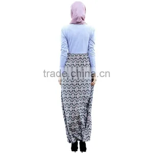 Modest Muslim Islamic Clothing Long Sleeve Hijab Dresses for Women thumbnail-4