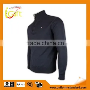 ISO9001/BSCI Manufature Thick Blank Zipper 100% Wool Sweaters thumbnail-1