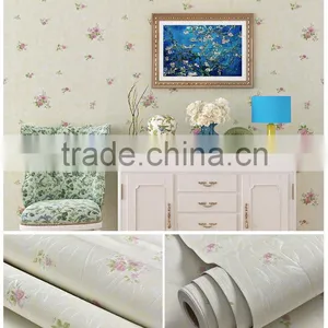 Modern Bedroom Warm PVC Flower Design Waterproof Wall Background Decoration Paper thumbnail-5