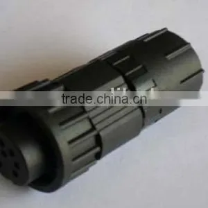 Circular Middle Size Female Lock Assembly Type Straight Waterproof Connector thumbnail-1