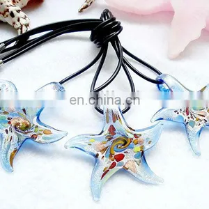 Lampwork Glass Starfish Pendant Necklace CTN1108-7 thumbnail-1