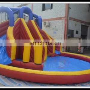 Manafacture Price Inflatable Water Slide With Pool Air Toy Inflatable Pool With Slide for Sale thumbnail-4