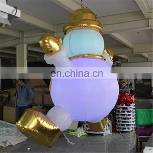 New Style 2017 Hot Sale Big Inflatable Snowman /inflatable Christmas for Decoration thumbnail-3