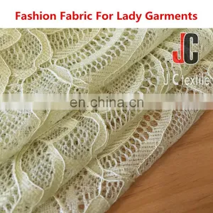Shaoxing AL004 JC Soft Lace Fabric Wholesale Nylon Spandex Lace thumbnail-2