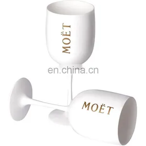 White Acrylic Champagne Glasses For Moet&Chandon thumbnail-5