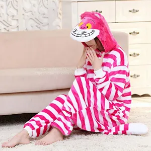 Cartoon Flannel Conjoined Polyester Parent-Child Pajamas thumbnail-2