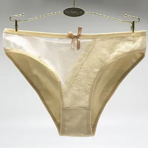 2018 New Style Yun Meng Ni Sexy Underwear Hipster Hipster Adult Panty Transparent Mesh Cotton Briefs thumbnail-5