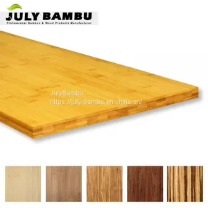 100% Solid Bamboo Wood Office Furniture Coffee Table With Steel Legs thumbnail-4