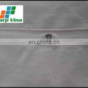 HEAVY DUTY TARPAULIN, WHITE COLOR, MADE IN VIETNAM thumbnail-2