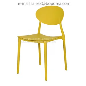 Home Furniture Outdoor Stackable Garden Dining Modern PP Living Room Plastic Chair thumbnail-4