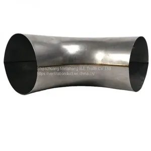 HVAC Spiral Pipe Ends Laser Welded Ducting Stainless Steel Bends thumbnail-2
