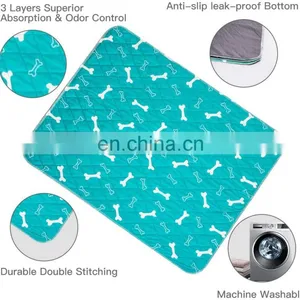 Waterproof Leak Proof Dog Absorption Mat Reusable Non Slip Dog Puppy Potty Training Pad thumbnail-4
