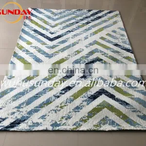 Machine Knitted Shaggy Rug With Micro Fiber thumbnail-4