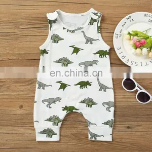 Baby Romper Baby Clothes Summer Dinosaur Pattern Rompers thumbnail-1