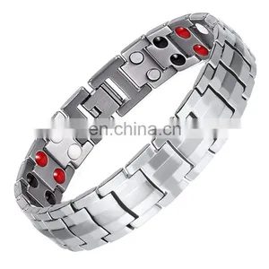 Healthcare Germanium Negative Stainless Bio Magnetic Bracelet Pain Relief Energy Bracelet thumbnail-4