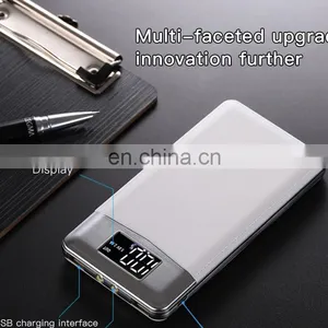 New Thin High Capacity 10000mah Single USB Port Leather Led Powerbank thumbnail-1