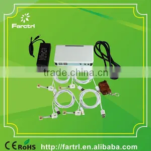 4 Ports Security Display Mobile Stand With Universal Charger For Mobile Phone Tablet PC Supplier's Choice thumbnail-1