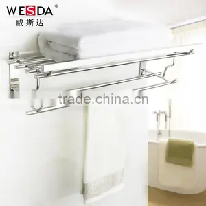 Wesda Stainless Steel and Alloy Bathroom Towel Shelf & Clothes Shelf 090 thumbnail-2