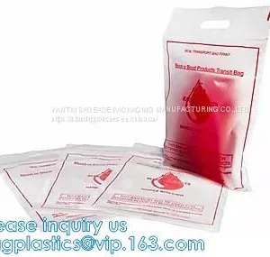 BLOOD TRANSIT BAGS, BLOOD GIP BAGS, BLOOD HANDLE ZIP BAGS, Medical Biohazard Waste Plastic Bag, BLOOD TRANSPORT BAG, BAGPLASTICS, BAGEASE, PAC, PAK thumbnail-1