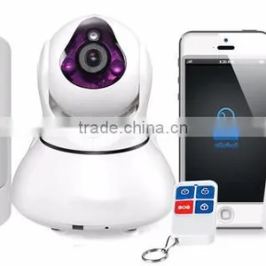 Hot Selling Home Security System,integrating IP WIFI IP Camera and Alarm Sensors,notifying Users When Alarms Triggered thumbnail-1