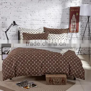 UK Style 100%cotton Bed Set Duvet Cover Cheap Printed Twill Fabric OEM 100%cotton Bed Sheets thumbnail-2