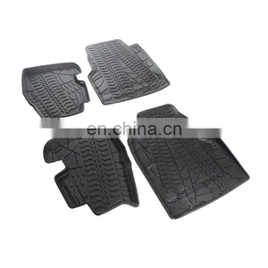 Offroad Auto Foot Mat for Jeep Wrangler TJ 97-06 Car Accessories Black Car Mat thumbnail-2