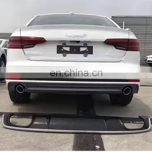 S4 B9.5 Style Car Bodykit Rear Diffuser With Tailpipe For Audi A4 S4 Sports Version Style Rear Bumper Diffuser 2020 2021 2022 thumbnail-5