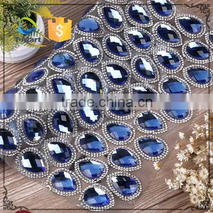 Shinning Hot Fix Big Glass Stone Roll Crystal Rhinestone Mesh Quality Choice thumbnail-1