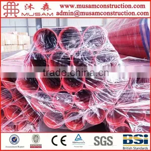 Fire Fighting Red Lacquer Grooved Steel Pipe Powder Coated thumbnail-5