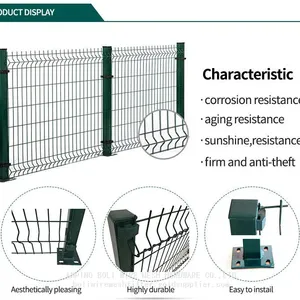 2025 Top Grade Curvy Welded Wire Fence Supplier PE Coated and PVC Coated Welded Wire Fencing Curvy Welded Wire Mesh Fence thumbnail-2