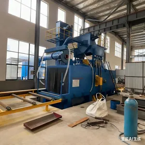 Steel Structure Shot Blasting Machine Roller Through Type Shot Blasting Machine Automatic Cleaning H-type Shot Blasting Cleaning Equipment thumbnail-1