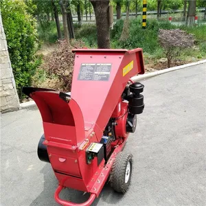 Mobile Home Garden Shredder Wood Crusher Machine for Farm Orchard thumbnail-3