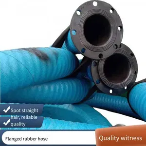 Wear-resistant Sand-suction Large-diameter Rubber Flange Pipe, Corrosion-resistant, Suitable for Oilfield Development, Etc. Ample Supply From Langfeng Manufacturer thumbnail-1
