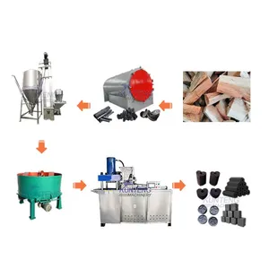 Cubic Shisha Charcoal Briquetting Machine Hookah Charcoal Briquette Production Line EPC thumbnail-1