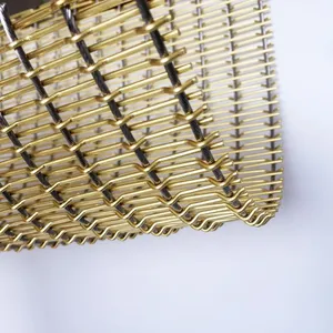Custom Decorative Wire Mesh Curtains With 2.0mm Rope Diameter thumbnail-1