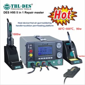 DES H95 5 in 1 Repair Master Multifunctional Soldering Station SMD Rework Station, Moile Repair Tools Preheating Plate, Heating Platform thumbnail-1