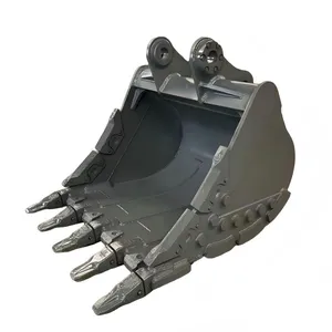 25 Ton Excavator Rock Bucket Heavy Duty Digging Bucket 5 Teeth With Replaceable Tips Reinforced Side Shrouds & Heel Blocks for Excavator Attachment thumbnail-1