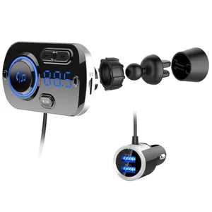 OEMBC49BQ FM Transmitter Car Kit Handsfree Wireless Bluetooth MP3 Player Dual USB QC3.0 Fast Charger thumbnail-4