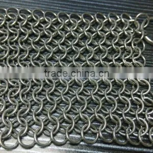 Custom Made Clear Cast Iron Chain Mail , Wholesale High Quality Stainless Steel Chainmaill thumbnail-1