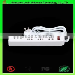 CE Cheap Extension Power Plug 6 Gang Multi USA Extension Socket USB thumbnail-6
