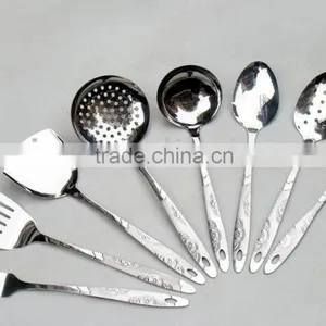 Stainless Steel Shovel Sets With Flower Design on the Handle thumbnail-1