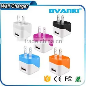 New Products 2016 Innovative Product Universal 5v 1a Colorful Foldable Home and Travel USB Charger for IPhone 7 Wall Charger thumbnail-1