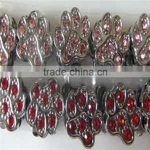 Factory Direct Supply of 10MM Full Diamond Footprints Accesories Paw Slide Charm thumbnail-4