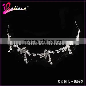 Silver Metal Diamond Headband,factory Wholesale Hair Band for Fashion Girls thumbnail-1