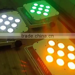 Wireless Dmx and Battery Rgbwa Led Falt Par, 9x15w RGBWA Led Flat Par, Multifunctional Led Flat Par thumbnail-4