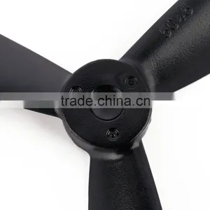 Black 2 Pair 5045 Bull Nose 3-Blade Strengthen CCW CW Propellers thumbnail-5