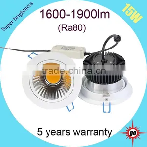 Residential Western Restaurant/hotel Warm White Downlight Led 15w Cob Downlight thumbnail-3