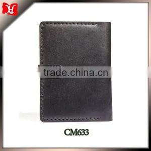 Waxed Leather Hand-stitched With Dull Nickel Button Book Case thumbnail-1