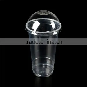 700ml PET and PP Transparent Disposable Plastic Cups With Dome and Flat Lids thumbnail-4